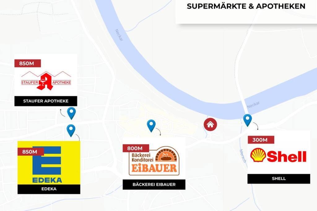 Charmante Wohnung Am Neckar Bad Wimpfen Bagian luar foto